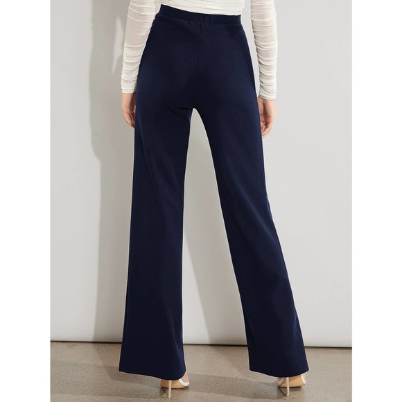 Solid High Waist Wide Leg Pants royal blue - Picture 7 of 11